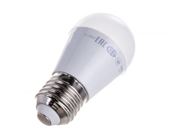 Лампа IEK LED, G45, шар, 7вт, 230В, 6500К, E27 LLE-G45-7-230-65-E27 – изображение 3