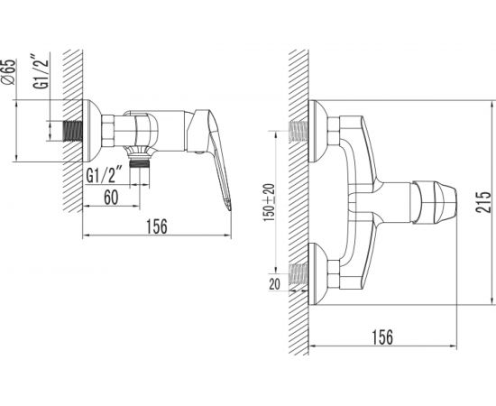 Смеситель для душа IDDIS Torr TORSB00i03 – изображение 3