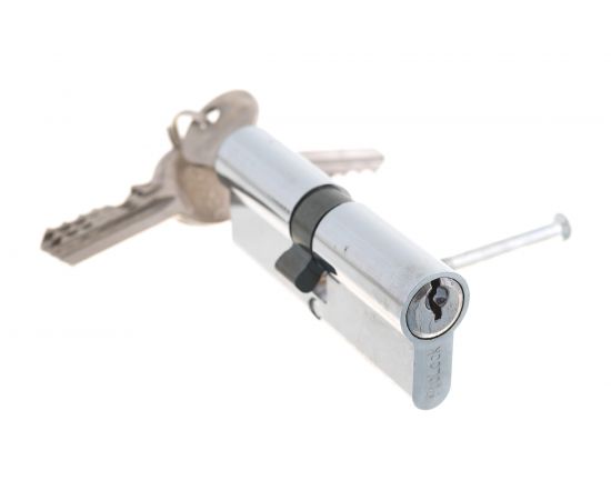 Цилиндровый механизм HOME 80 мм, 5 ключей, цвет хром, ЦАМ CICAM80CKK – изображение 4