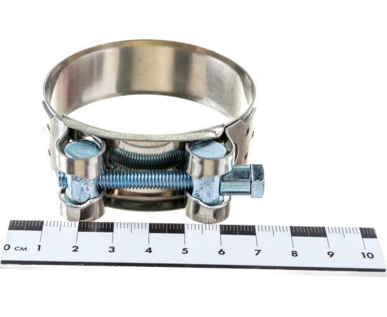 Силовой хомут Nord-Yada Д: 60-63 мм, Ш: 22 мм, Т: 0,6 мм, болт: М6х60, нерж. сталь 902887 – изображение 5