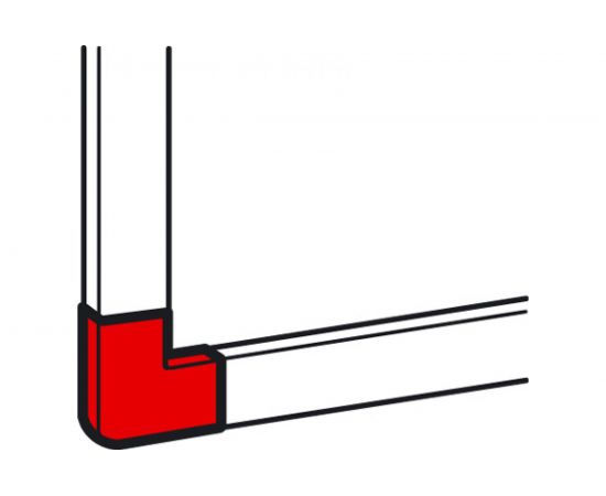 Плоский угол Legrand Metra 40х16мм 638153 – изображение 5