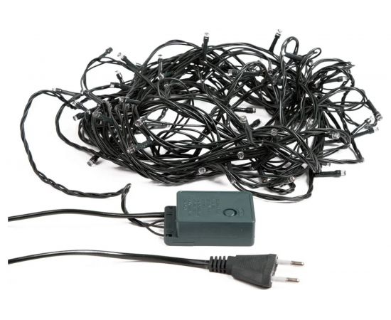 Светодиодная гирлянда NEON-NIGHT Твинкл-Лайт 8 режимов, 20м, 160 LED, тёмно-зелёный провод, белый 303-115 – изображение 5