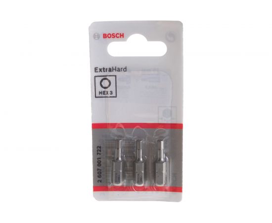 Бита Extra Hart 3 шт. (25 мм; HEX3) Bosch 2607001722 – изображение 5