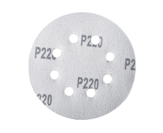 Круг абразивный шлифовальный перфорированный под липучку (10 шт; 125 мм; Р220) TUNDRA 2603080 – изображение 5