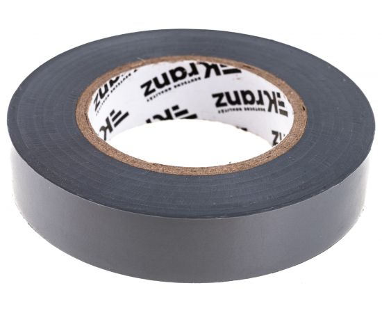 Изолента ПВХ KRANZ 15 мм х 25 м, 0.13 мм, серая KR-09-2108 – изображение 7
