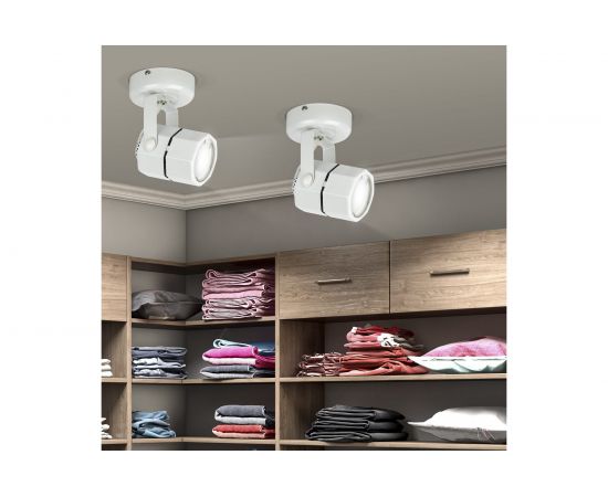 Светильник ЭРА, OL2, GU10, WH, накладной, белый, Б0044259 – изображение 7