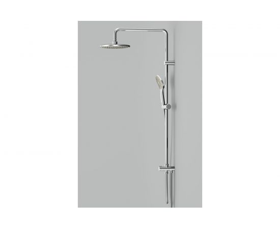 Душевая система AM.PM Gem набор: верхний душ d 220 мм, ручной душ, 1 ф-ция d 110 мм F0790000 – изображение 8