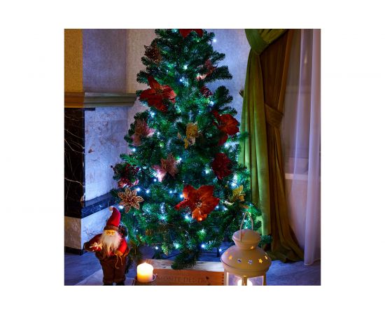 Светодиодная гирлянда NEON-NIGHT Твинкл-Лайт 8 режимов, 20м, 160 LED, тёмно-зелёный провод, белый 303-115 – изображение 10