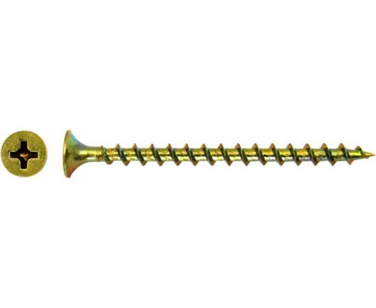 Саморез по дереву КРЕП-КОМП жёлтый цинк PH-2, 3,5х45, 50 шт. ждп4535мф 