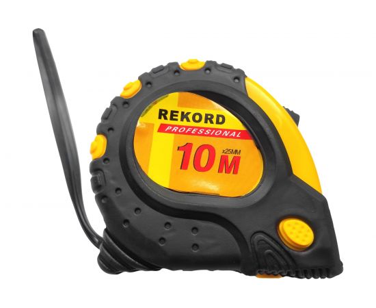 Рулетка Профессионал Стандарт 10м прорезиненная, с магнитом 25мм 46590 