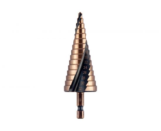 Сверло ступенчатое спиральное по металлу Special (4-32 мм; 15 ступеней; Р6М5) Monogram 101-019 