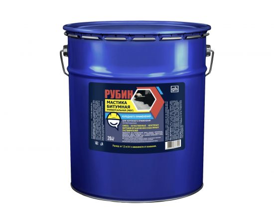 Битумная универсальная мастика GOODHIM РУБИН GH 20 кг 76794 