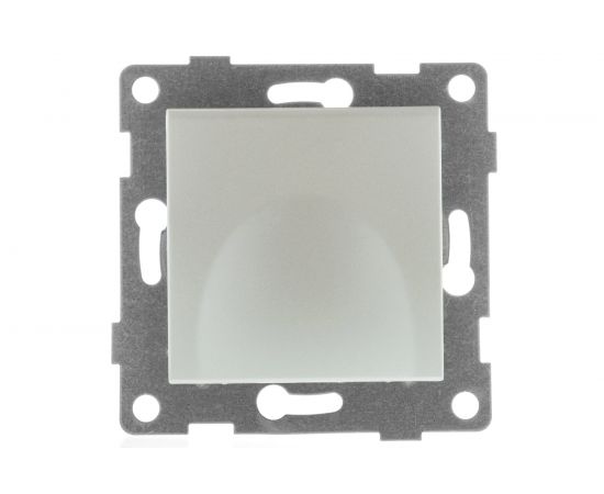 Механизм розетки GUSI ELECTRIC 1-ой с заземлением, с защитными шторками и крышкой, СУ, 16А, 250В, жемчуг С10Р91-028 