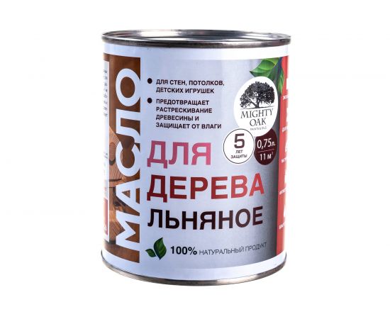 Льняное масло для дерева Mighty Oak 0.75 л MO110 
