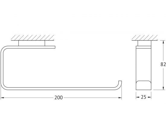 Держатель полотенца Artwelle Regen хром 8313 