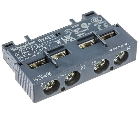 Дополнительный контакт Schneider Electric 1НО+1НЗ GVAE фронтальный для GV2 GVAE11 