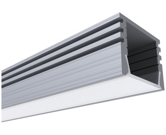 Алюминиевый прямой профиль Apeyron глубокий для светодиодной ленты 2м 3013 08-10 