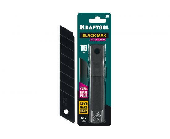 Сегментированные лезвия KRAFTOOL Black max 10 шт, 18 мм, 8 сегментов 09602-18-S10 