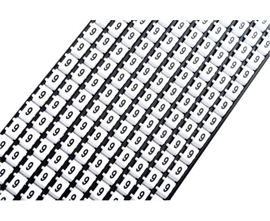 Маркер для кабеля сечением 1,5-2,5 мм DKC символ 9, 200шт MKF9S2 – изображение 11