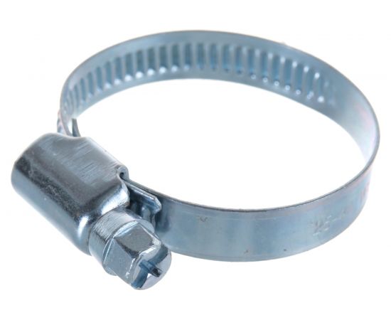 Обжимной хомут Госкреп 9 мм, оцинкованный, 25-40 мм, 2 шт. 11-0012440 – изображение 2
