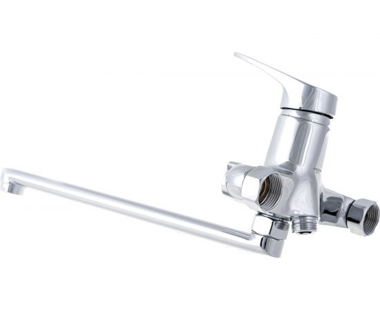 Смеситель для ванны LEDEME картридж диаметр 35 мм, длинный излив S-30, дивертор в корпусе L2213 65754 – изображение 2