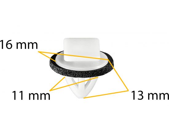 Автокрепеж для Hyundai/Kia 10 шт 87702H1000 КрепАвто 0081 – изображение 2