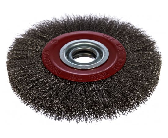 Щетка дисковая с гофрированной нержавеющей проволокой Эксперт 551 (200х32 мм; 12.7/16/19/22/25 мм) Профоснастка 20805009 – изображение 2