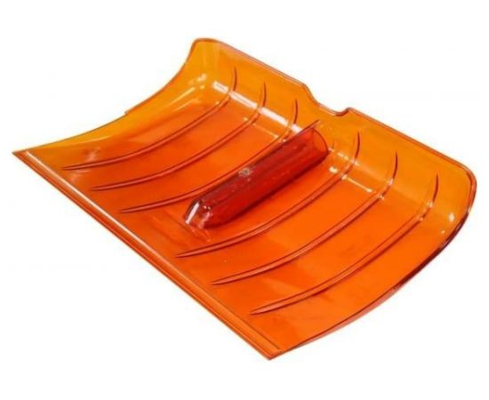 Снеговая лопата из поликарбоната CARBOLUX ПК-2 оранжевая с алюминиевым черенком и ручкой 22310 – изображение 2