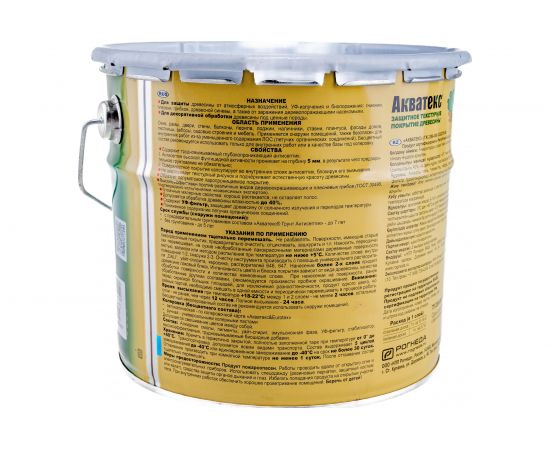 Защитно-декоративное покрытие для древесины Акватекс Венге 3 л 4 135086 – изображение 3