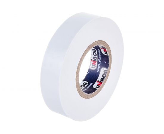 Изолента ПВХ UNIBOB 15 мм х 20 м, белая, 130 мкм 211764 – изображение 3