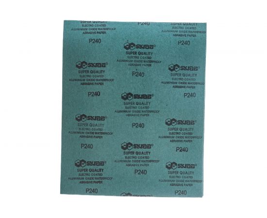 Бумага абразивная влагостойкая (10 листов; 230х280 мм; P240) SKRAB 35718 – изображение 3