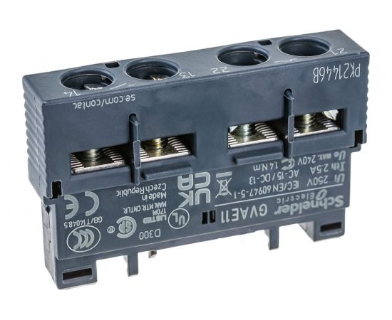Дополнительный контакт Schneider Electric 1НО+1НЗ GVAE фронтальный для GV2 GVAE11 – изображение 3