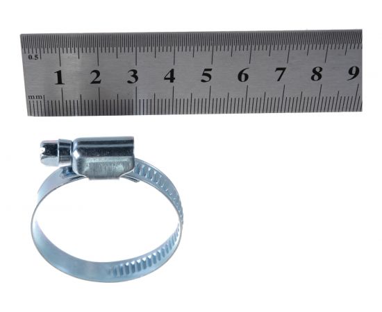 Обжимной хомут Госкреп 9 мм, оцинкованный, 25-40 мм, 2 шт. 11-0012440 – изображение 3