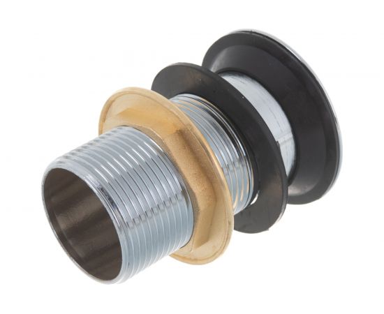 Выпуск для раковины ORE W114T с переливом, 11/4, вращающ.пробка, металл 7079988607337 – изображение 4