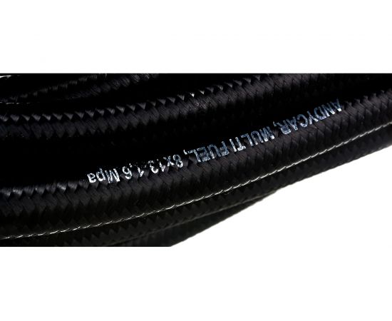 Шланг резиновый для топлива с внешней оплеткой (8х13 мм; 16 атм.; бухта 15 м) Andycar AMF08016 – изображение 4