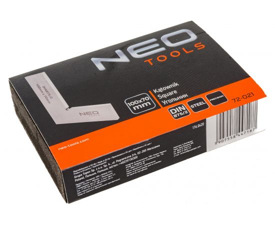 Прецизионный угольник NEO Tools DIN875/2 100x70 мм 72-021 – изображение 4