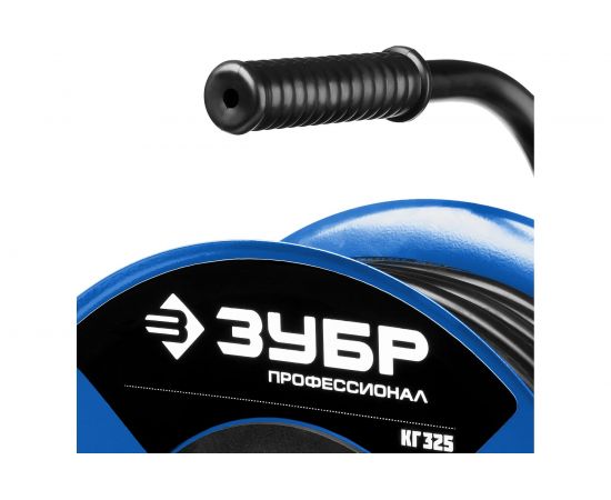Удлинитель на катушке ЗУБР ""КГ 325"", 20 м, 4000 Вт, 4 гнезда, IP44, КГ 3х2,5 кв мм, 55079-20 – изображение 5