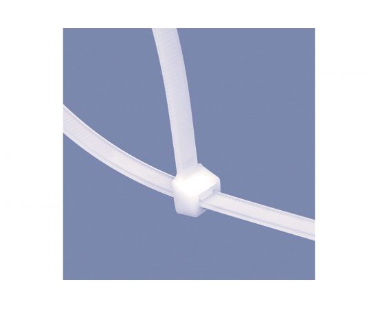 Кабельная нейлоновая хомут-стяжка REXANT 250x7,6 мм, белая, упаковка 100 шт. 07-0252 – изображение 5