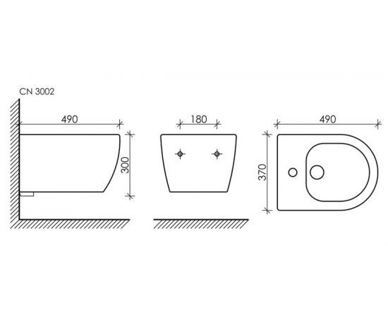 Подвесное биде Ceramica Nova PLAY CN3002 – изображение 7