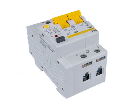 Дифавтомат АД-12М 2п, C, 32А, 30мА IEK MAD12-2-032-C-030 