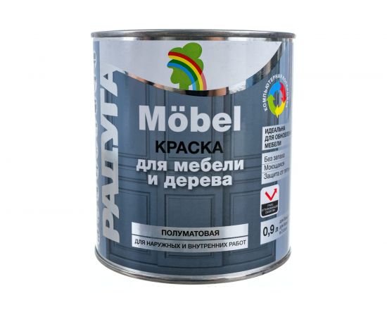 Краска ВД-АК -115 для мебели Радуга база А 0,9 л 145361 