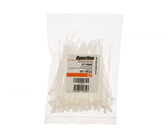 Нейлоновая неоткрывающаяся стяжка Hyperline GT-100MC 16033 