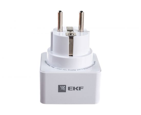 Умная розетка EKF Wi-Fi HomeConnect белая RCS-1-WF 