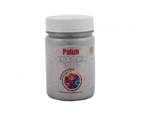 Акриловая краска-колер Palizh №172 серебро металлик, 0.25 кг 11597110 