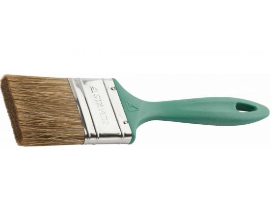 Плоская кисть STAYER Lasur Euro смешанная натуральная и искусственная щетина пластмассовая ручка 63 мм 01081-63 