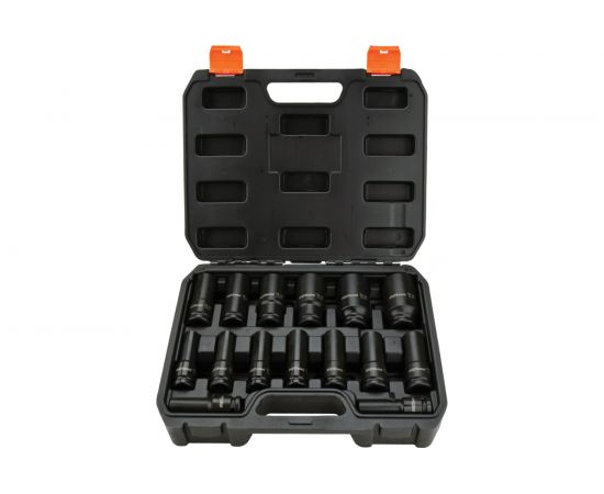 Набор ударных удлиненных головок 10-32 мм, 1/2"", 15 шт. AV Steel AV-721415 