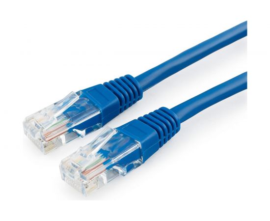 Медный патч-корд Cablexpert UTP PP10-2M/B кат.5e, 2м, литой, многожильный синий PP10-2M/B – изображение 2