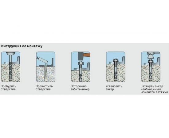 Клиновой анкер Госкреп М10х95 1 шт 5-0012110 – изображение 2