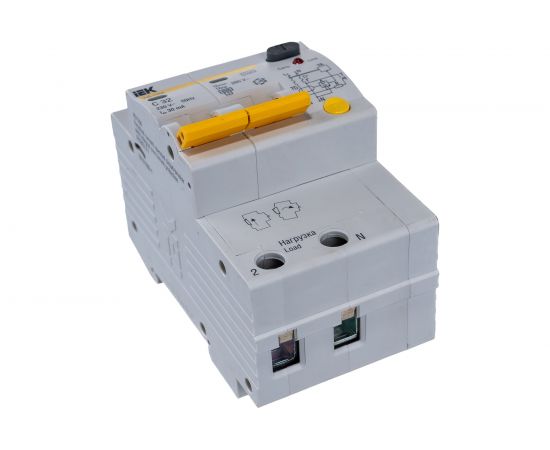 Дифавтомат АД-12М 2п, C, 32А, 30мА IEK MAD12-2-032-C-030 – изображение 2