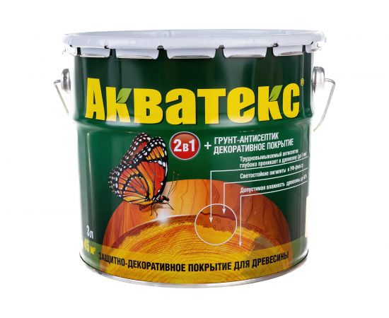 Защитно-декоративное покрытие для древесины Рогнеда Акватекс (сосна; 3 л) 561 – изображение 2